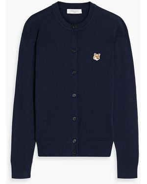 Maison kitsune cardigan navy best sale