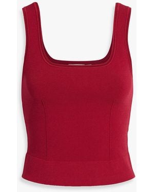 Jonathan Simkhai Ramaina Stretch-Knit Tank - Red