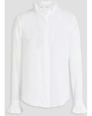 Claudie Pierlot Ruffled Crepe Shirt - White
