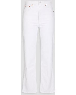 RE/DONE 90s hoch sitzende jeans mit geradem bein - Weiß