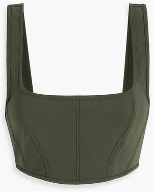 Jonathan Simkhai Zeke Bikini Top - Green