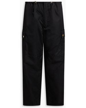 Sandro Cotton-blend Twill Cargo Trousers - Black