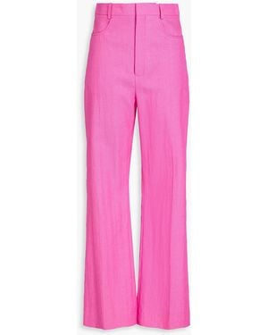 Jacquemus Sauge Gabardine Straight-leg Trousers - Pink