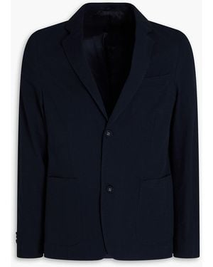 Officine Generale Cotton-Seersucker Blazer - Blue