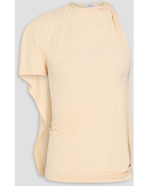 Esse Studios Maca Draped Jersey Top - Natural