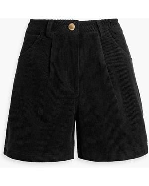 FARM Rio Cotton-Corduroy Shorts - Black