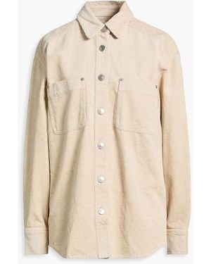 Isabel Marant Randal Linen And Cotton-Blend Corduroy Shirt - Natural