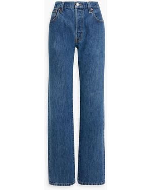 RE/DONE with LEVI'S 90's High-Rise Straight-Leg Jeans - Blue