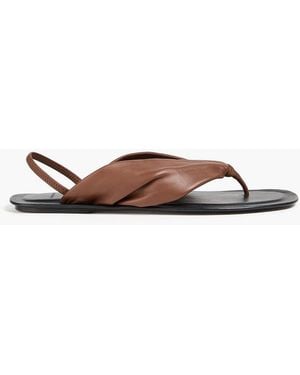 Loulou de Saison Sahado Leather Sandals - Brown