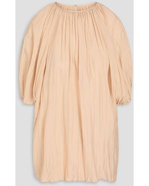 JOSEPH Birela Plissé Silk-habotai Top - Natural