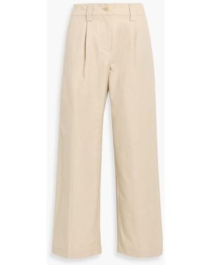 Alex Mill Soho Linen And Cotton-Blend Straight-Leg Pants - Natural