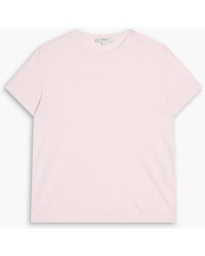 Vince Pima Cotton And Modal-Blend Jersey T-Shirt - Pink
