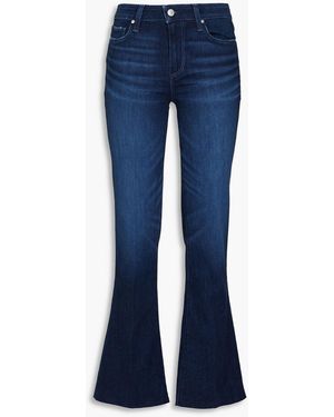 PAIGE Laurel Low-rise Bootcut Jeans - Blue