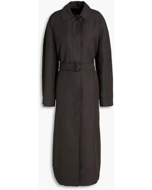 TOTEME Minimalist Twill Trench Coat - Black