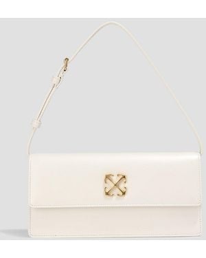 Off-White c/o Virgil Abloh Jitney 1.0 Leather Shoulder Bag - Natural