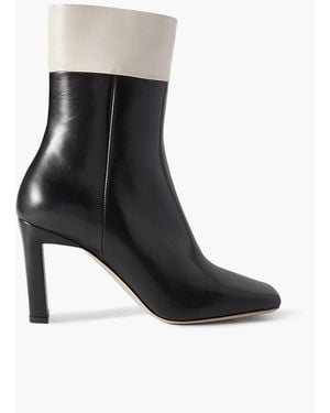 Wandler Isa Two-tone Leather Ankle Boots - Black