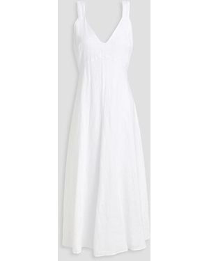 Alex Mill Midikleid aus leinen - Weiß