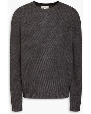 FRAME Wool And Cashmere-Blend Sweater - Black