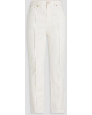 Zimmermann High-rise Tapered Jeans - White
