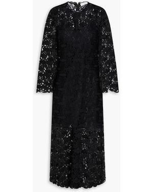 Zimmermann Guipure Lace Midi Dress - Black