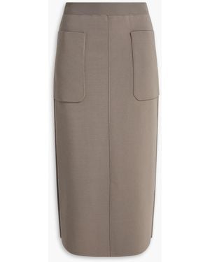 JOSEPH Milano Knitted Midi Skirt - Brown
