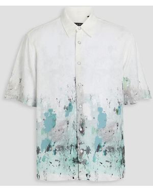 Rag & Bone Dalton Printed Woven Shirt - Blue