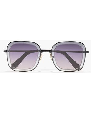 Zimmermann Square-Frame Acetate Sunglasses - Black