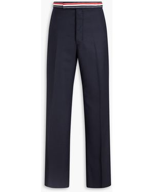 Thom Browne Wool-Twill Trousers - Blue