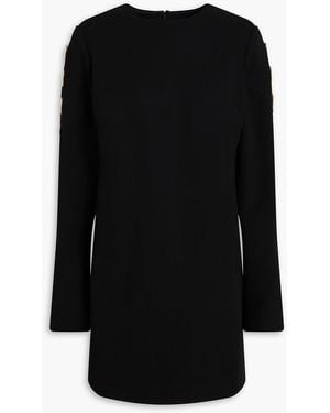 Jonathan Simkhai Joisian Cutout Embellished Crepe Mini Dress - Black