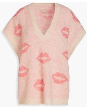 Stella Nova Printed Knitted Vest - Pink