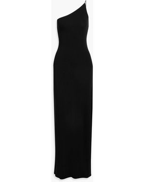 Nili Lotan Elino One-shoulder Stretch-jersey Gown - Black