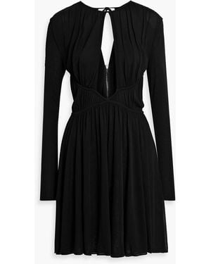 Tom Ford Cutout Crepe Mini Dress - Black