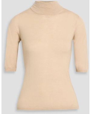 Max Mara Cecina Wool Turtleneck Sweater - Natural