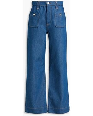 Claudie Pierlot High-rise Straight-leg Jeans - Blue