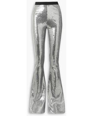 David Koma Schlaghose aus stretch-jersey mit pailletten - Grau