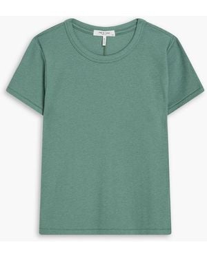 Rag & Bone Essie Ribbed Jersey T-Shirt - Green