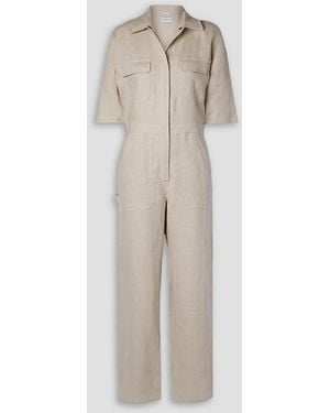 Rivet Utility Dynamo Linen Jumpsuit - White