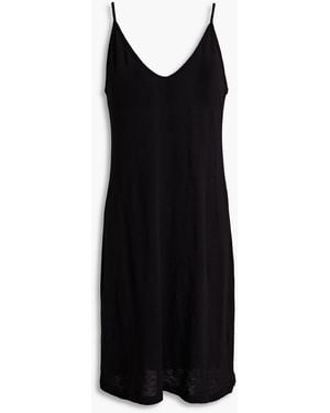 Stateside Slub Supima Cotton-jersey Mini Slip Dress - Black