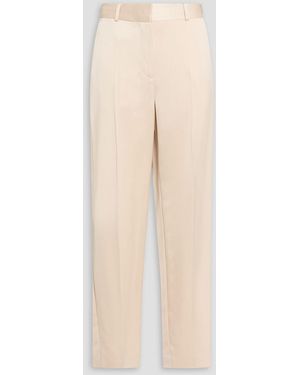 TOTEME Satin Tapered Trousers - Natural