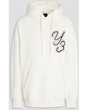 Y-3 Printed French Cotton-Terry Hoodie - Natural