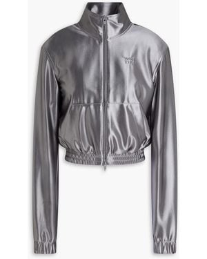 T By Alexander Wang Stretch-jersey Sweatshirt - Grey