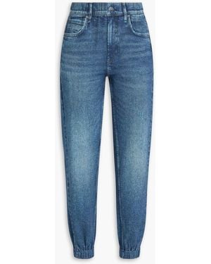 Rag & Bone Miramar Denim-Effect Print Cotton-Fleece Track Trousers - Blue