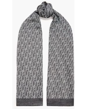 Claudie Pierlot Schal aus jacquard mit metallic-effekt und fransen - Grau