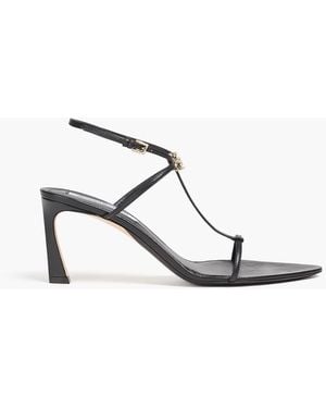 Victoria Beckham Embellished Leather Sandals - White