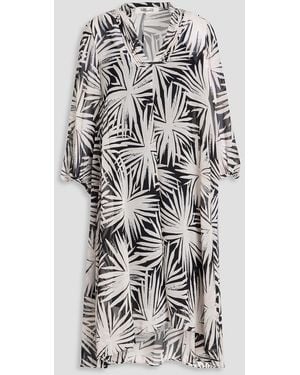 Diane von Furstenberg Ileana Printed Chiffon Dress - White