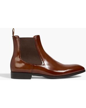 Santoni Deto Leather Chelsea Boots - Brown