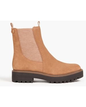 Sam Edelman Laguna Suede Chelsea Boots - White