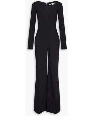 Stella McCartney Jumpsuit mit weitem bein aus crêpe - Schwarz