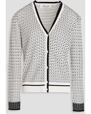 Diane von Furstenberg Josiah Open-knit Cardigan - Grey