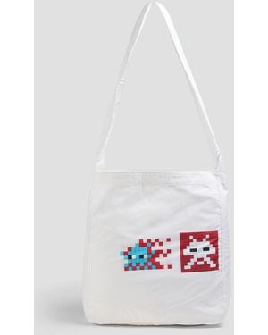 Comme des Garçons Bedruckte tote bag aus canvas - Weiß